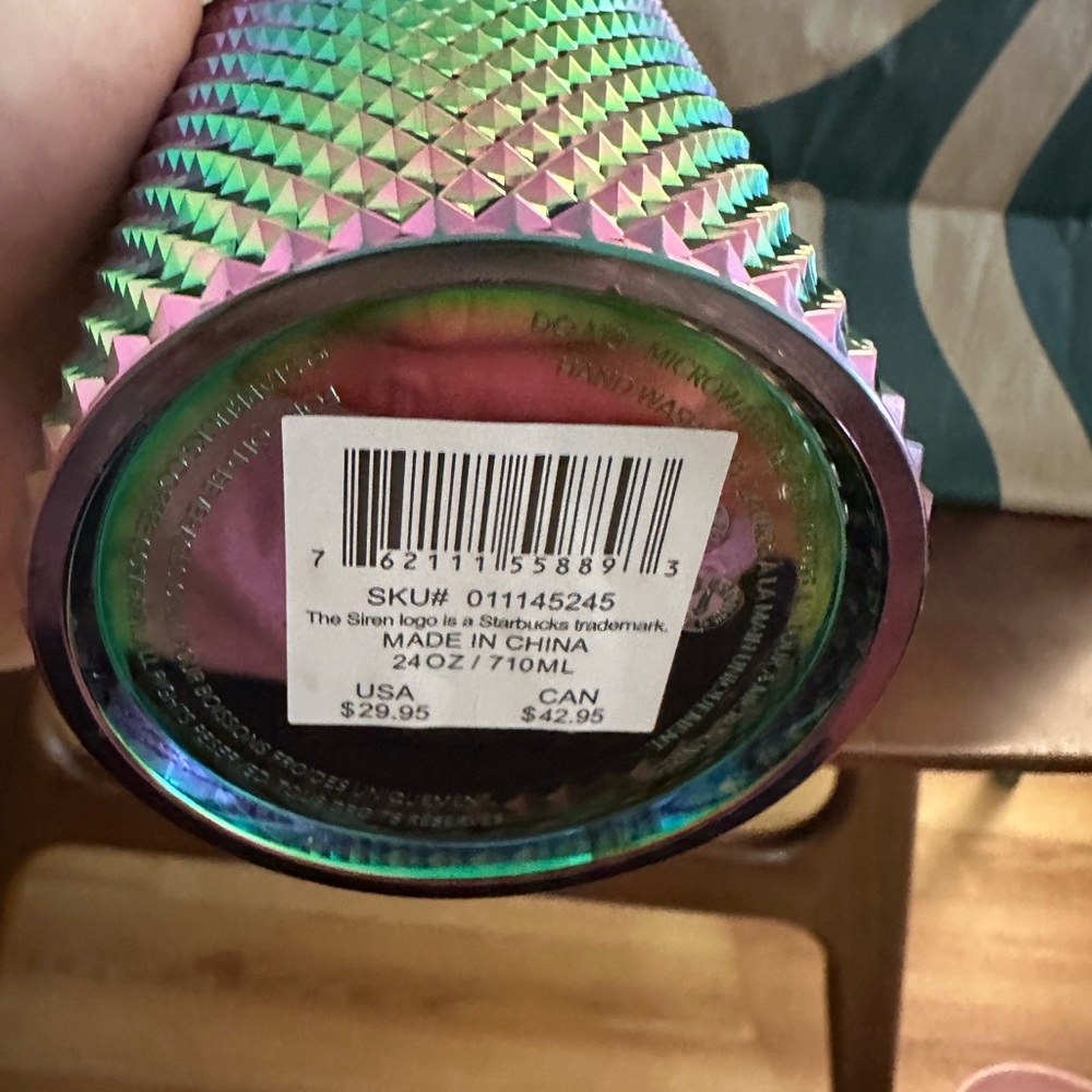 Starbucks Tumbler Oil Slick Studded - Venti 24oz - Fall 2023 - Picture 4 of 5